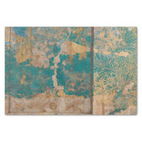 Vintage Texture Rustic Floral Decoupage Tissue Paper, Zazzle