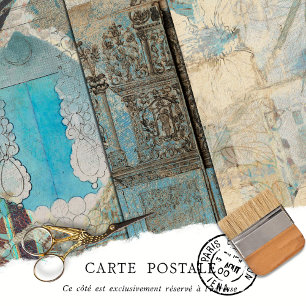 Vintage Rustic Texture Decoupage Furniture Wrapping Paper Sheets