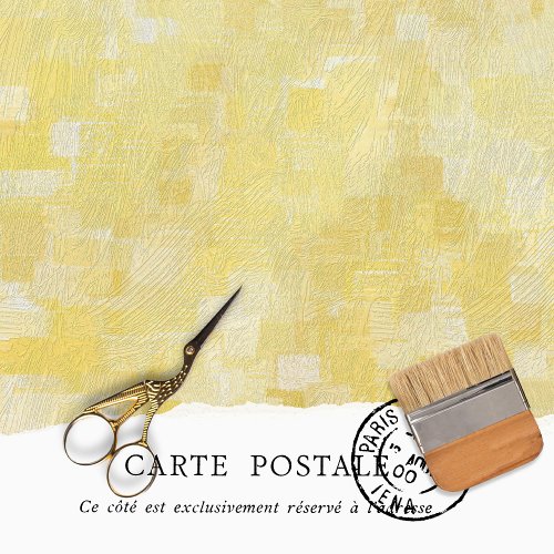 Vintage Rustic Texture Yellow Decoupage  Tissue Paper