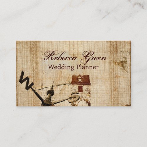 vintage rustic western country barn farm business card