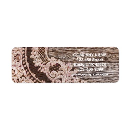 vintage rustic western country chic lace barn wood label