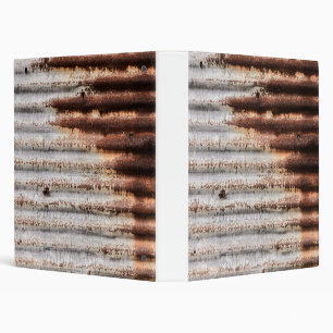 Vintage Rusty Metal 3 Ring Binder