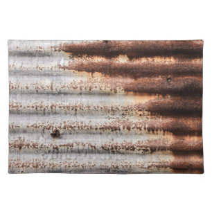 Vintage Rusty Metal Cloth Placemat