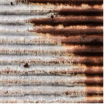Vintage Rusty Metal Cutout<br><div class="desc">VIntage corrugated rusty metal background,  industrial look</div>