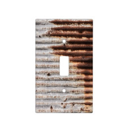 Vintage Rusty Metal Light Switch Cover