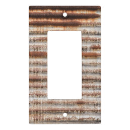 Vintage Rusty Metal Light Switch Cover