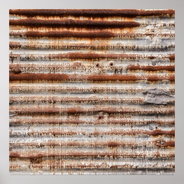 Vintage Rusty Metal Poster (Front)