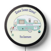 Vintage RV Trailer Mini Camper LED Sign (Lights Off)