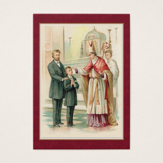 Vintage Sacrament of Confirmation Holy Card (Front)