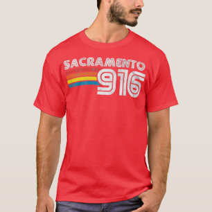 Vintage Sacramento   Proud 916 California State Gi T-Shirt