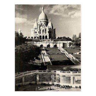 Vintage Sacré-Coeur de Montmartre in Paris Photo Postcard