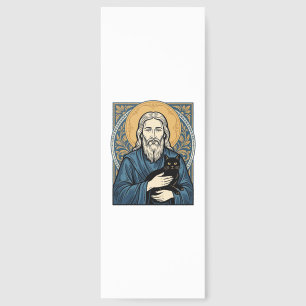 Vintage Sacred Cat Portrait Vector Shirt Design_1 Bookmarks