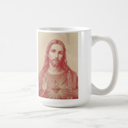Vintage Sacred Heart of Jesus Coffee Mug