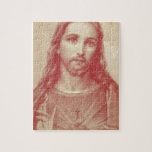 Vintage Sacred Heart of Jesus Jigsaw Puzzle