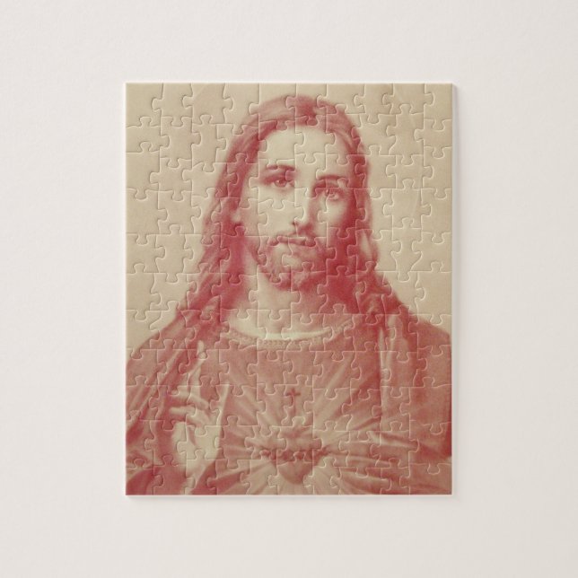 Vintage Sacred Heart of Jesus Puzzle (Vertical)