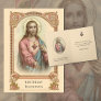 Vintage Sacred Heart of Jesus Religious Birthday Card
