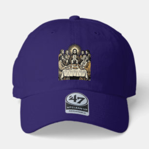 Vintage Sacred Supper Engraving Religious Art Shir 47 Brand Hat