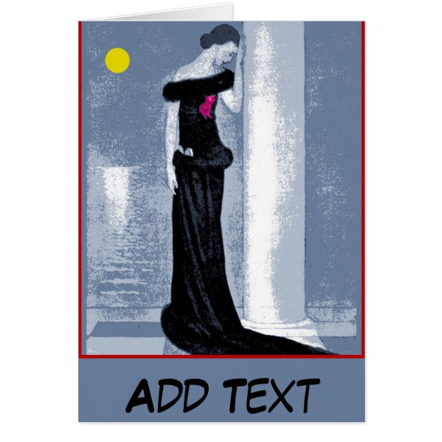 Vintage Sad Woman In Gown (Front)