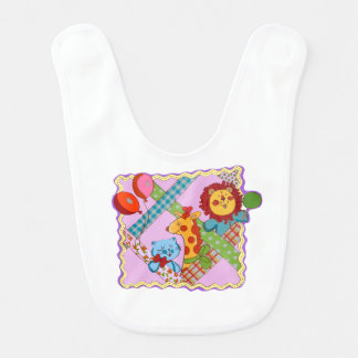 Vintage Safari Animals Baby Bib