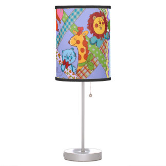 Vintage Safari Animals Table Lamp