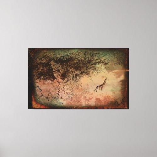 Vintage Safari Stretched Canvas Print