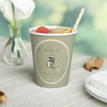 Vintage Sage Green Baby-Q BBQ Neutral Baby Shower