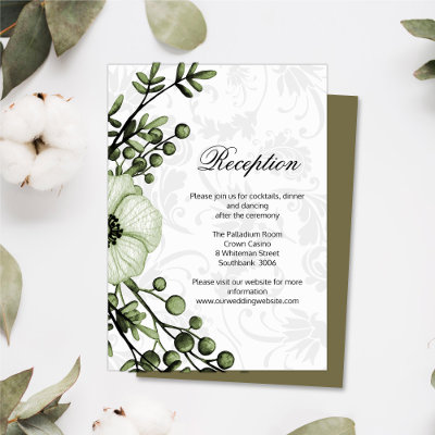 Vintage Sage Green Boho Reception