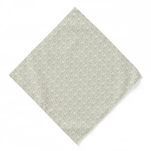 Vintage Sage Green Botanical Vine Pocket Square Bandana