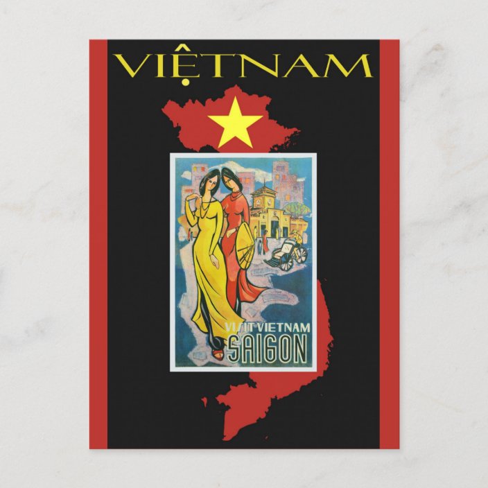 Vintage Saigon Vietnam Travel Postcard | Zazzle