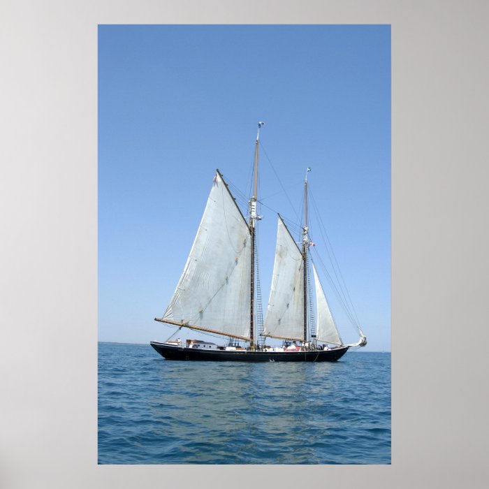 Vintage Sail boat Poster