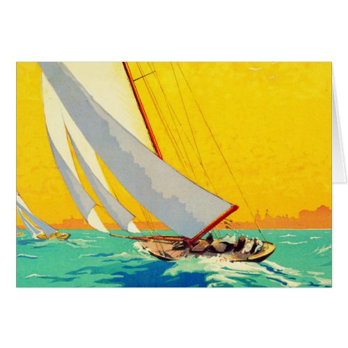 Vintage Sail Boats French Travel