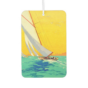 Vintage Sail Boats French Travel Air Freshener