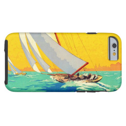 Vintage Sail Boats Travel Tough iPhone 6 Case