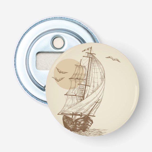 Vintage sailboat bottle opener (Front)