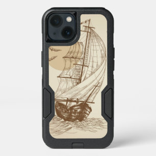 Vintage sailboat iPhone 13 case