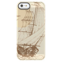 Vintage sailboat permafrost iPhone SE/5/5s case