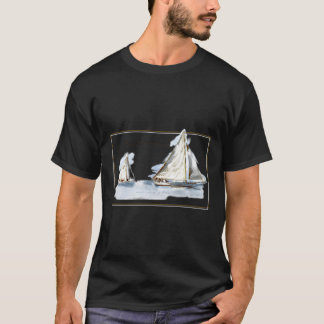 Vintage Sailing Chesapeake Bay Maryland Skipjack S T-Shirt