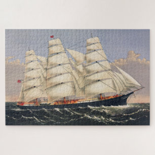 Vintage Sailing Ship 1000 Pieces Art Jigsaw Puzzle