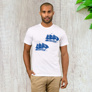 Vintage Sailing Ship Nautical Ocean Clipper T-Shirt