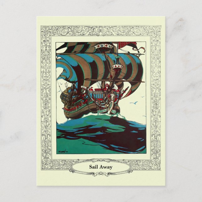 Vintage Sailing Ship Template (Front)