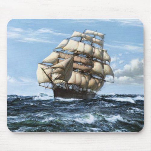 Vintage Sailing ships Mouse Pad