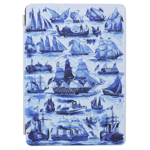 VINTAGE SAILING VESSELS AND SHIPSNavy Blue iPad Air Cover