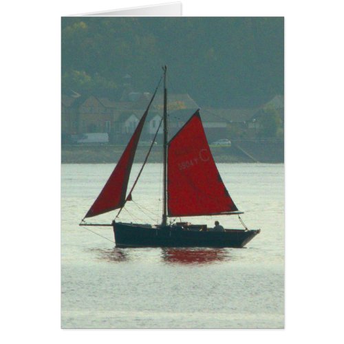 Vintage Sailing Yacht at Cardiff Bay Bordered