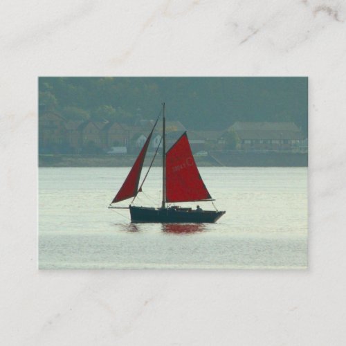 Vintage Sailing Yacht Cardiff Bay Business Card