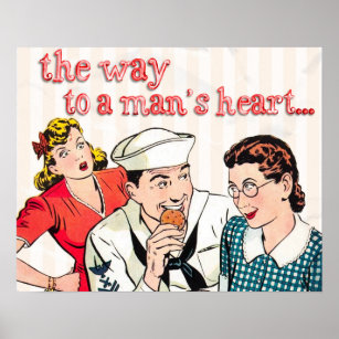 Vintage Sailor and House Wife Art Quote Poster