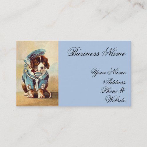 Vintage Sailor Dog Business Card Templates