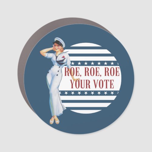 Vintage Sailor Pinup Roe Your Vote   Car Magnet