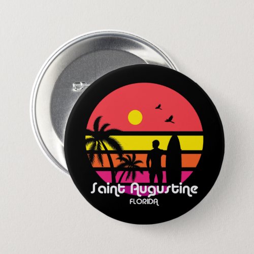 Vintage Saint Augustine Florida Button