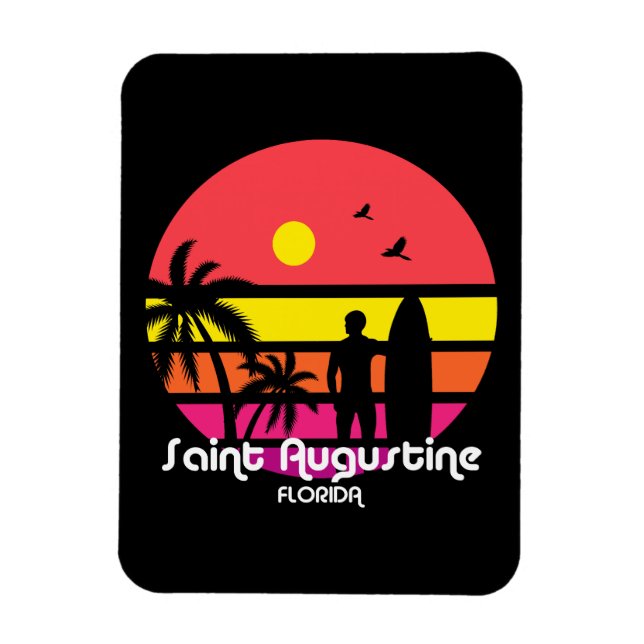 Vintage Saint Augustine Florida Magnet (Vertical)