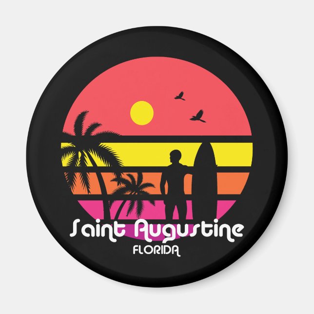 Vintage Saint Augustine Florida Magnet (Front)